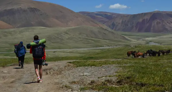 Trekking in the Altai Mountains of Mongolia